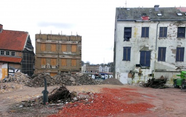 Projekt Kayser's Hof vor dem Neubau des Hotels Hafen Flensburg