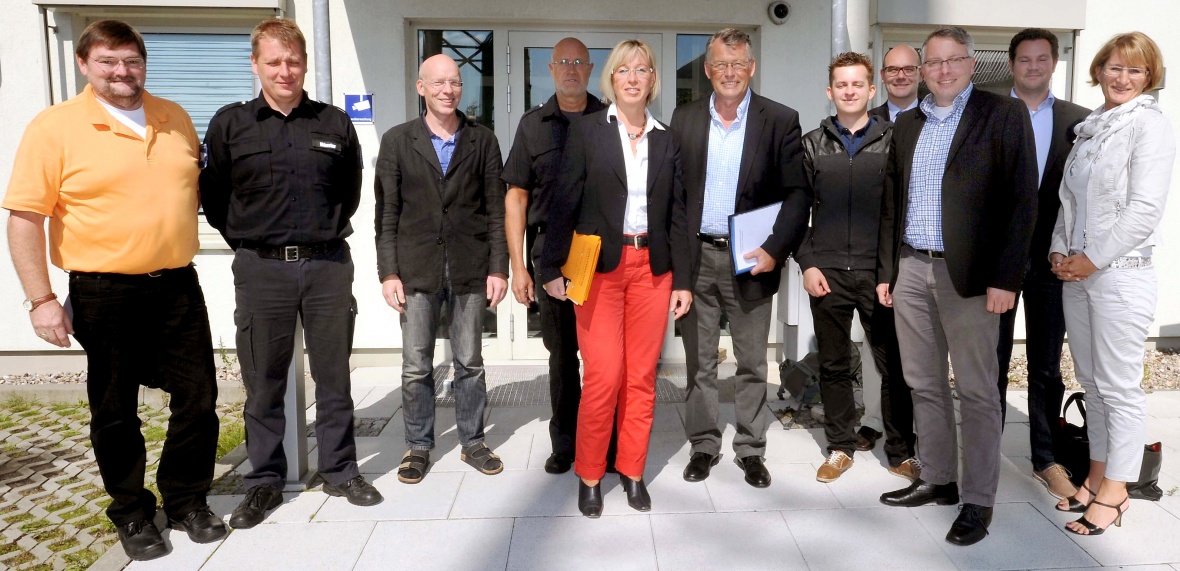 Mit Reimer Böge, MdEP, und anderen in der Leitstelle Harrislee