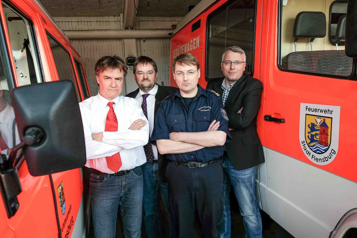 CDU-Vertreter bei der Flensburger Berufsfeuerwehr