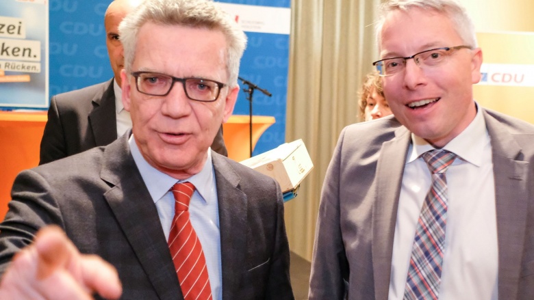 Mit Bundesinnenminister Thomas de Maizière