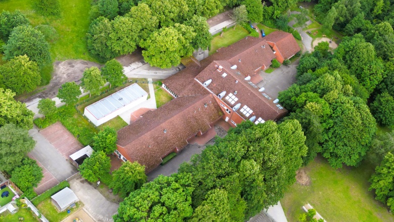 Die Fröbelschule aus der Luft