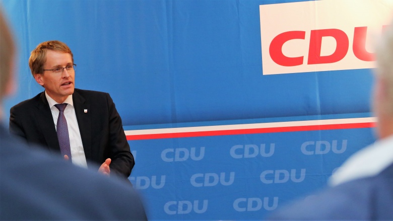 Daniel Günther in Flensburg