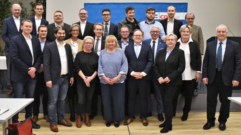 Die Kandidatinnen und Kandidaten der CDU Neumünster zur Kommunalwahl am 14. Mai